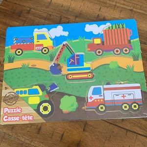 Greenbriar International Construction Trucks Puzzle